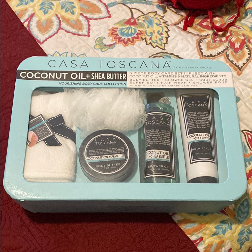 Coconut Oil + Shea Butter Body Care Set - Blue